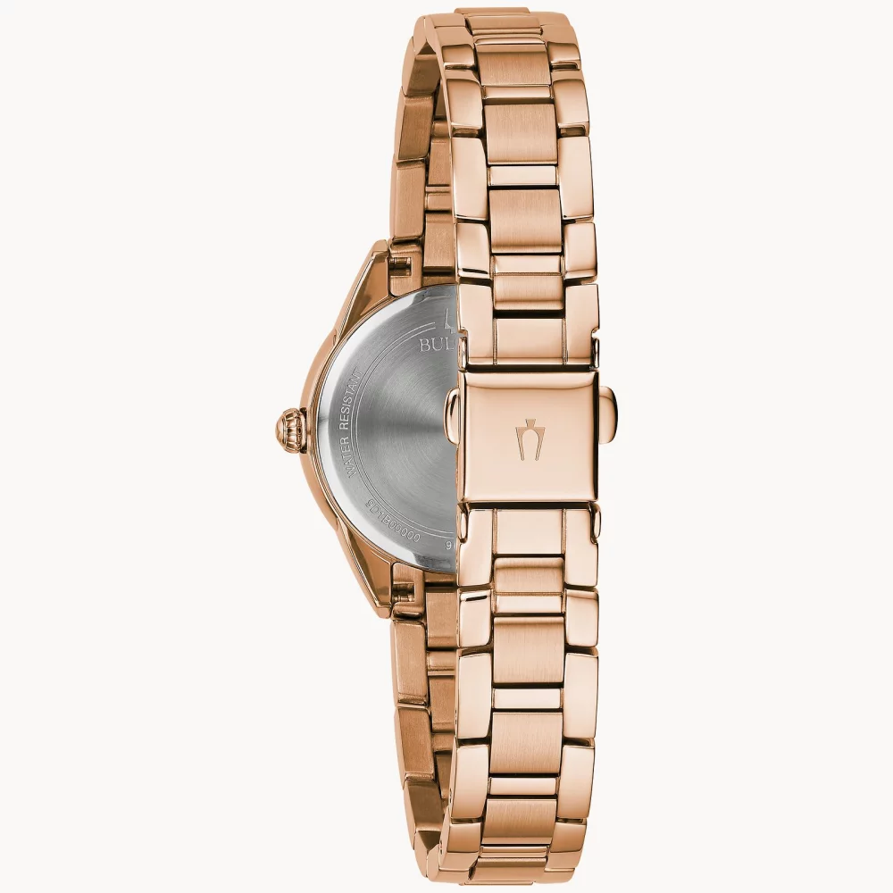 Montre Bulova® Classic Collection pour femmes en or rose Sutton avec diamants