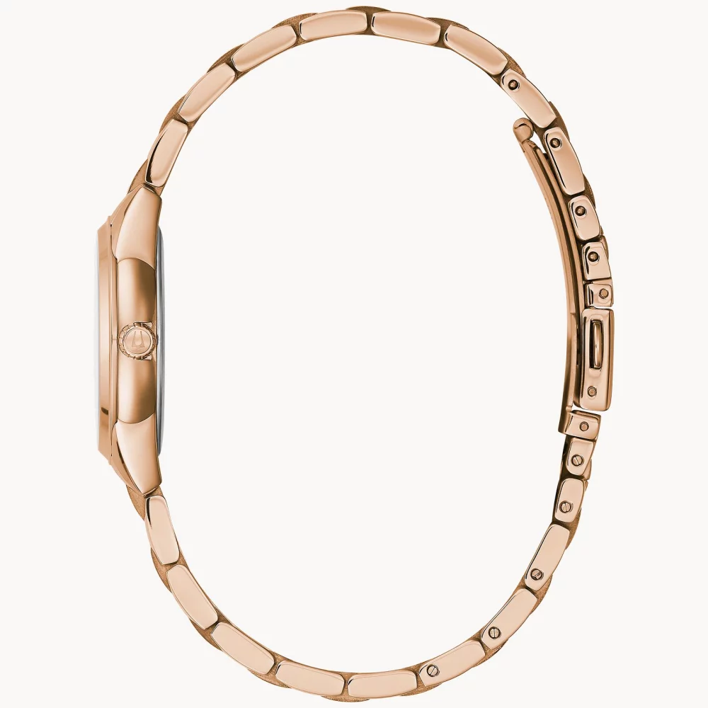 Montre Bulova® Classic Collection pour femmes en or rose Sutton avec diamants