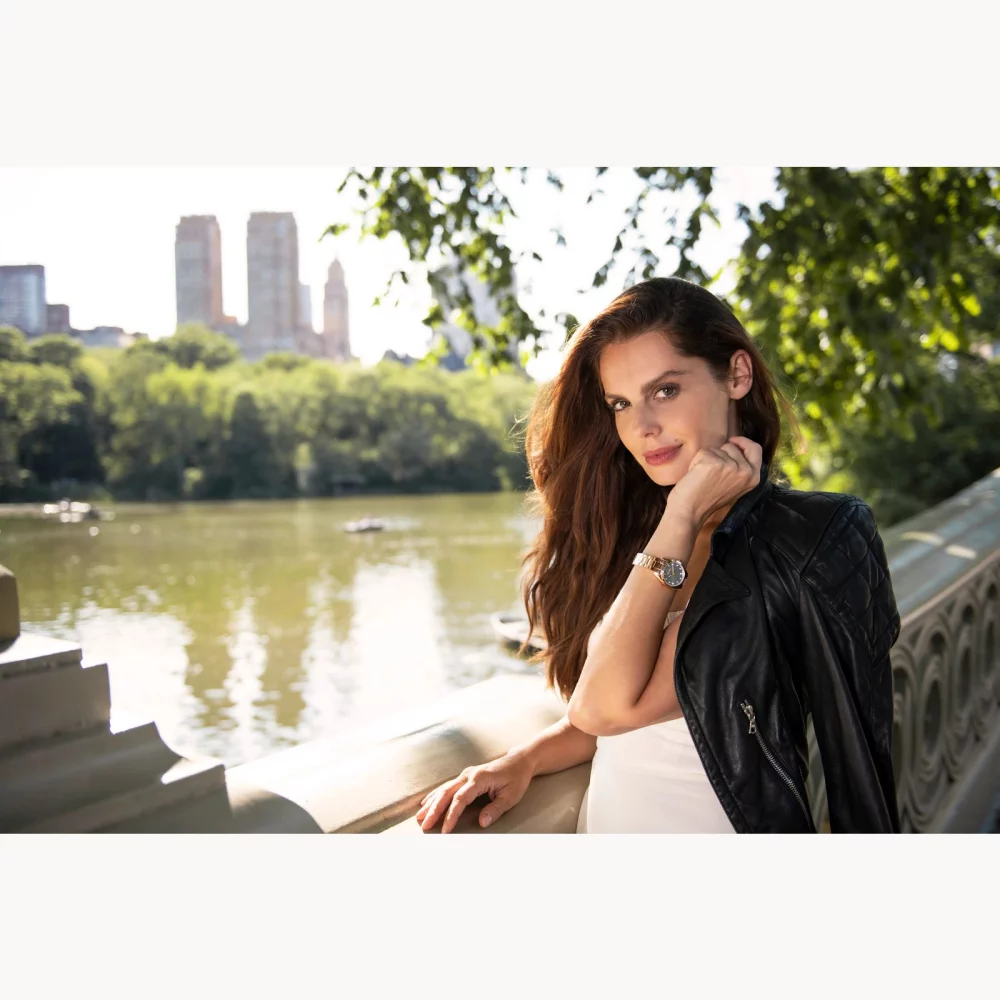 Bulova® Classic Collection Women's Rose Gold Surveyor Watch w/Round Grey Dial