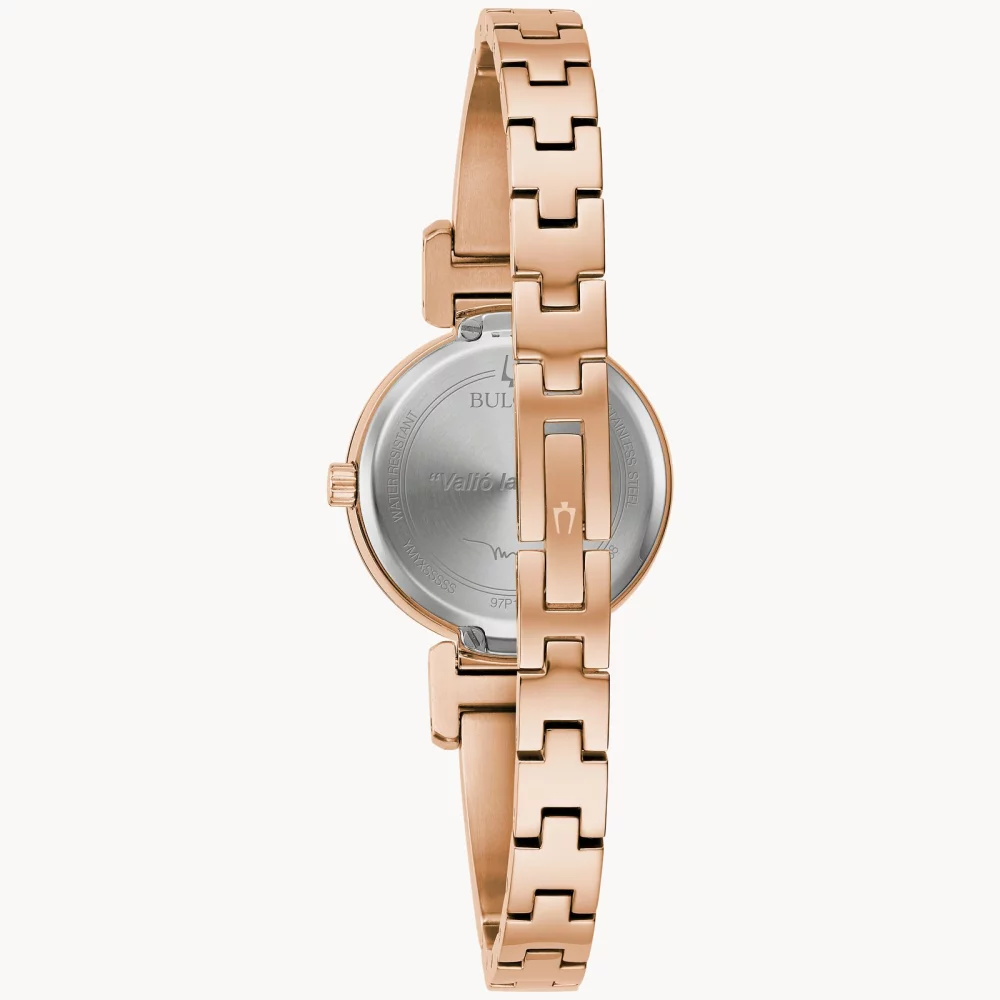 Montre Futuro en or rose pour femme de la collection Bulova® Marc Anthony avec cadran en nacre.