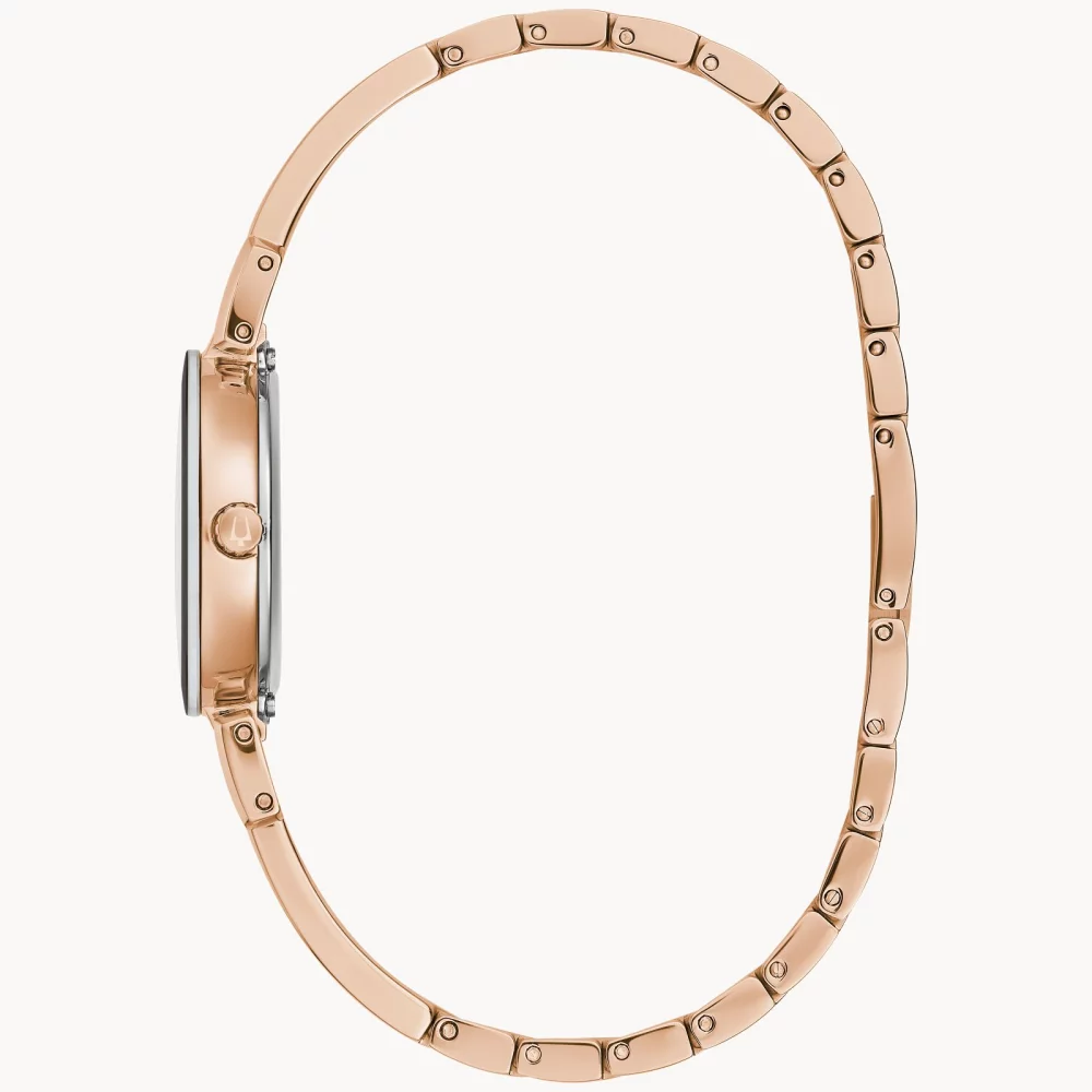 Montre Futuro en or rose pour femme de la collection Bulova® Marc Anthony avec cadran en nacre.