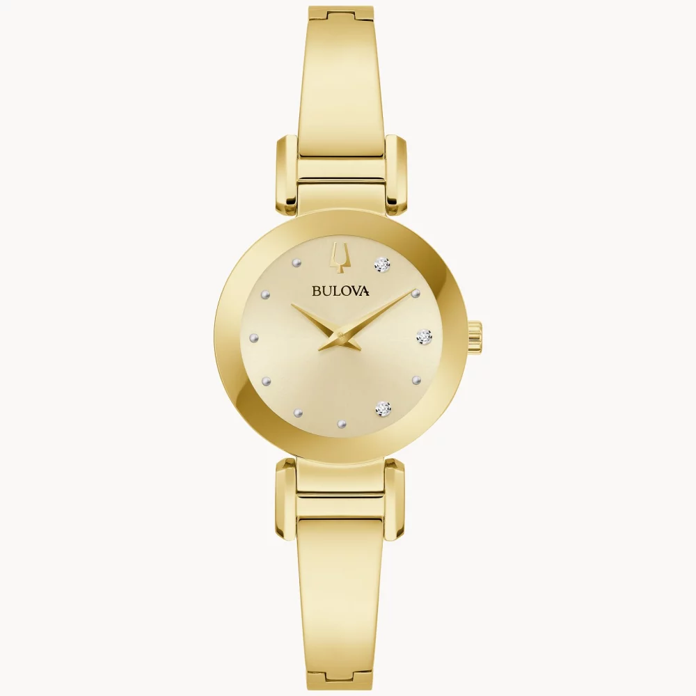 Bulova® Marc Anthony Collection Women's Gold Futuro Watch w/Diamonds