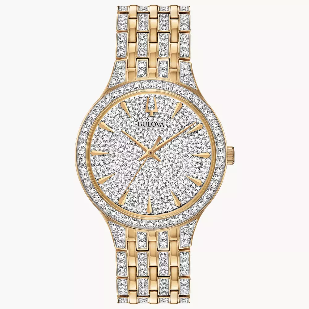 Montre Bulova® Crystal Collection pour femmes, modèle Gold Phantom