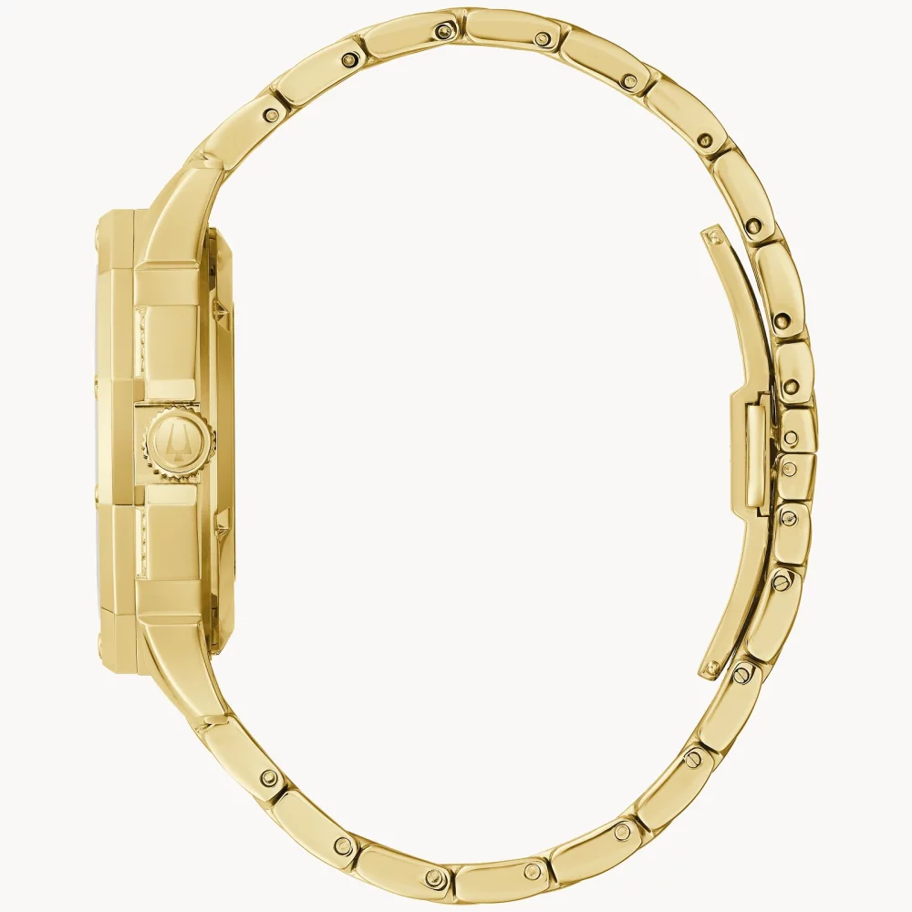 Montre automatique Bulova® Crystal Collection pour homme en or avec cadran squelette