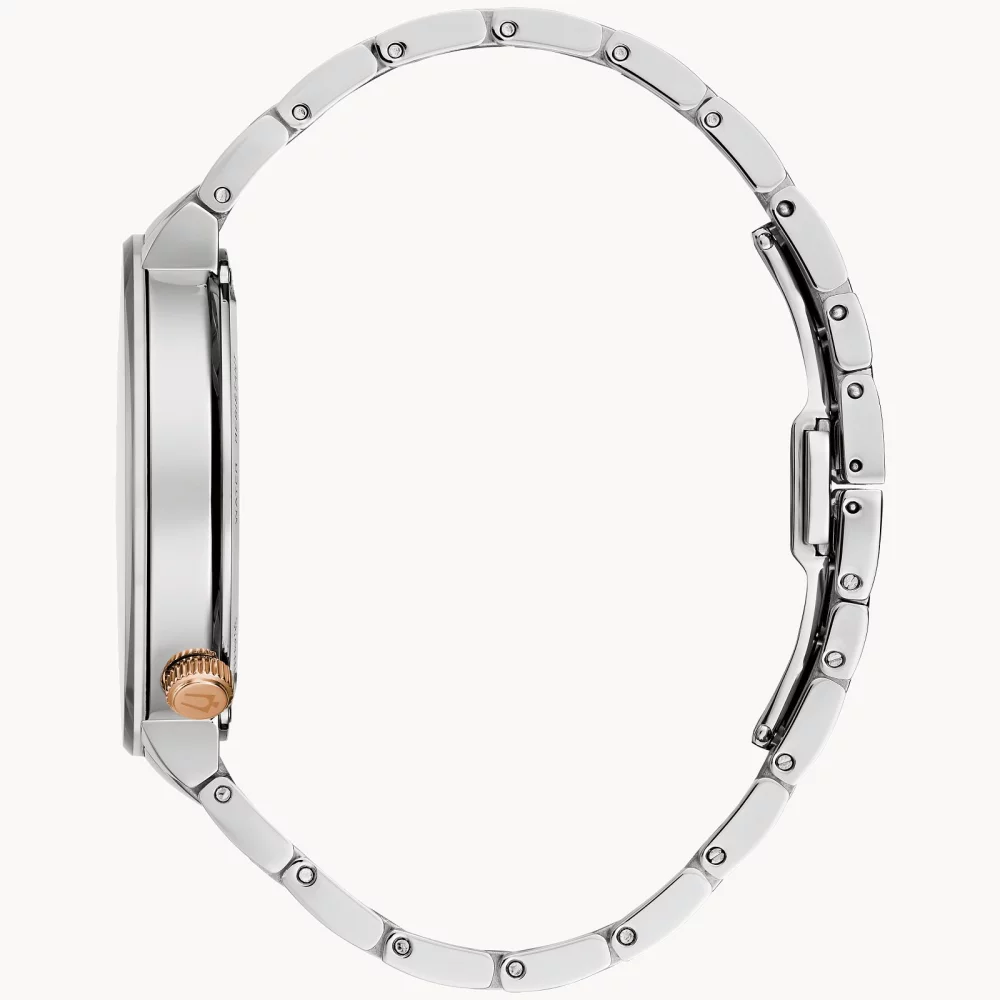 Bulova® Latin GRAMMY® Collection Men's Silver Watch w/Round Grey Dial