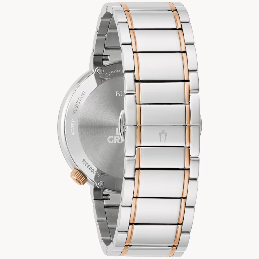 Montre pour homme Bulova® Latin GRAMMY® Collection en argent avec cadran gris rond