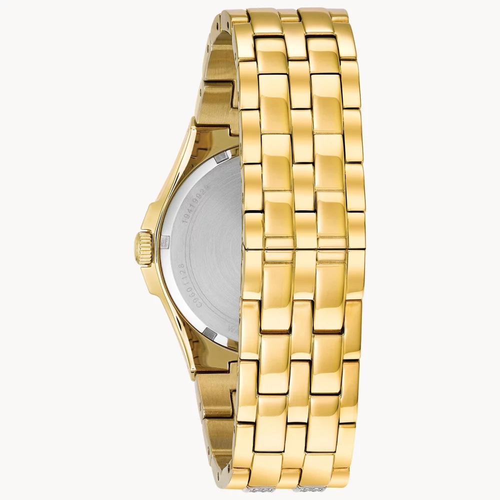Montre Bulova® Crystal Collection pour homme, modèle Gold Phantom