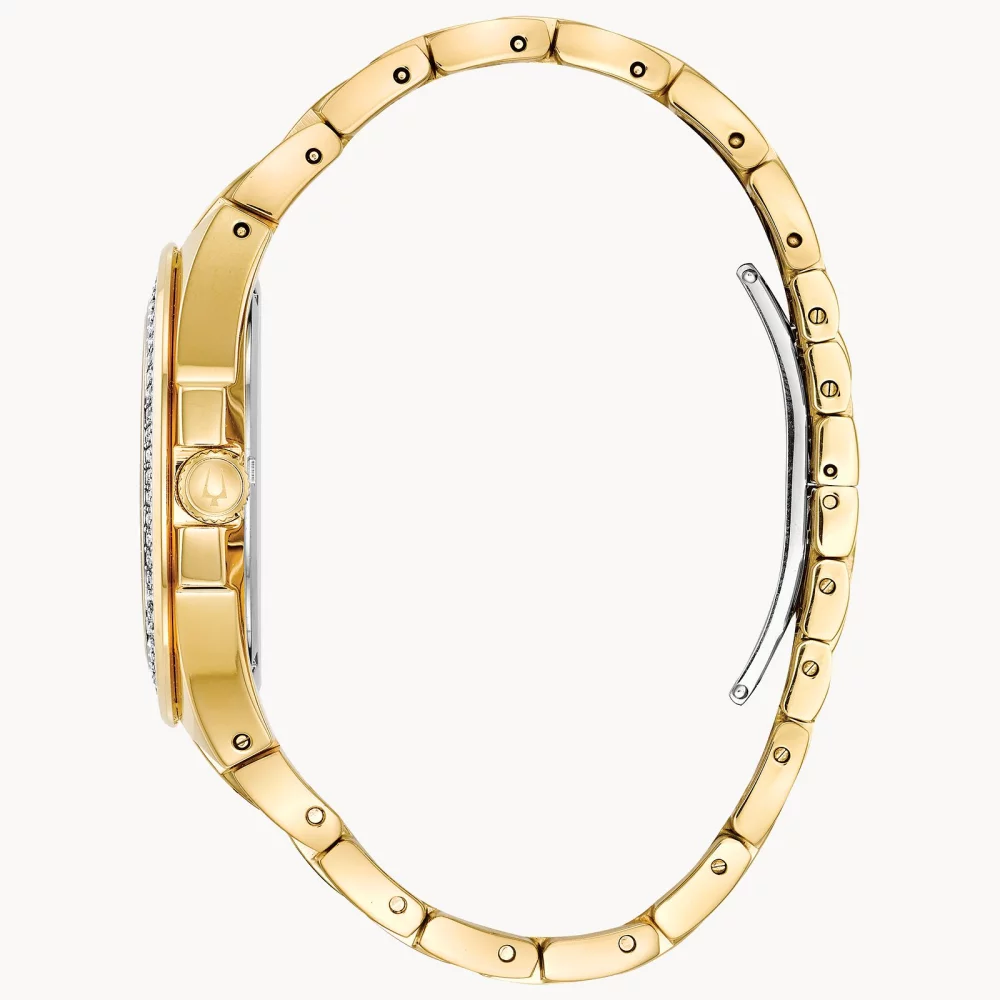 Montre Bulova® Crystal Collection pour homme, modèle Gold Phantom