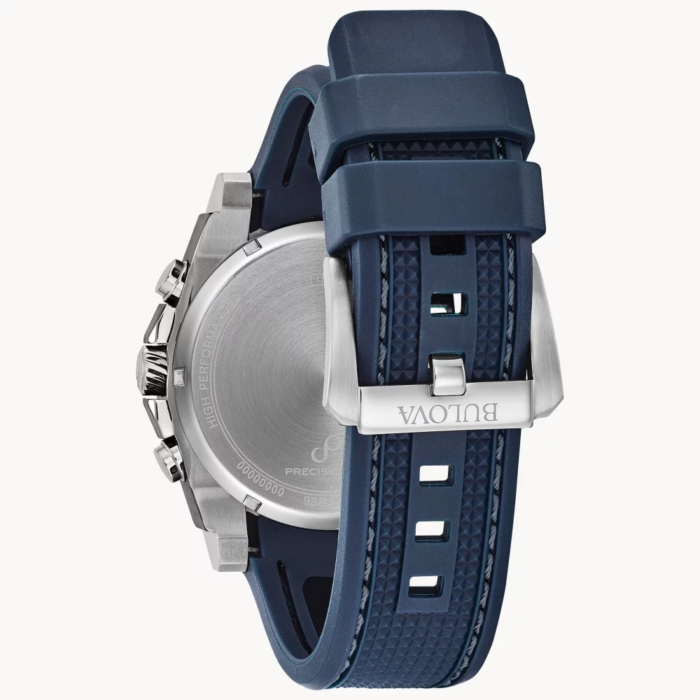 Montre Bulova® Icon Collection pour hommes en argent avec bracelet en polyuréthane