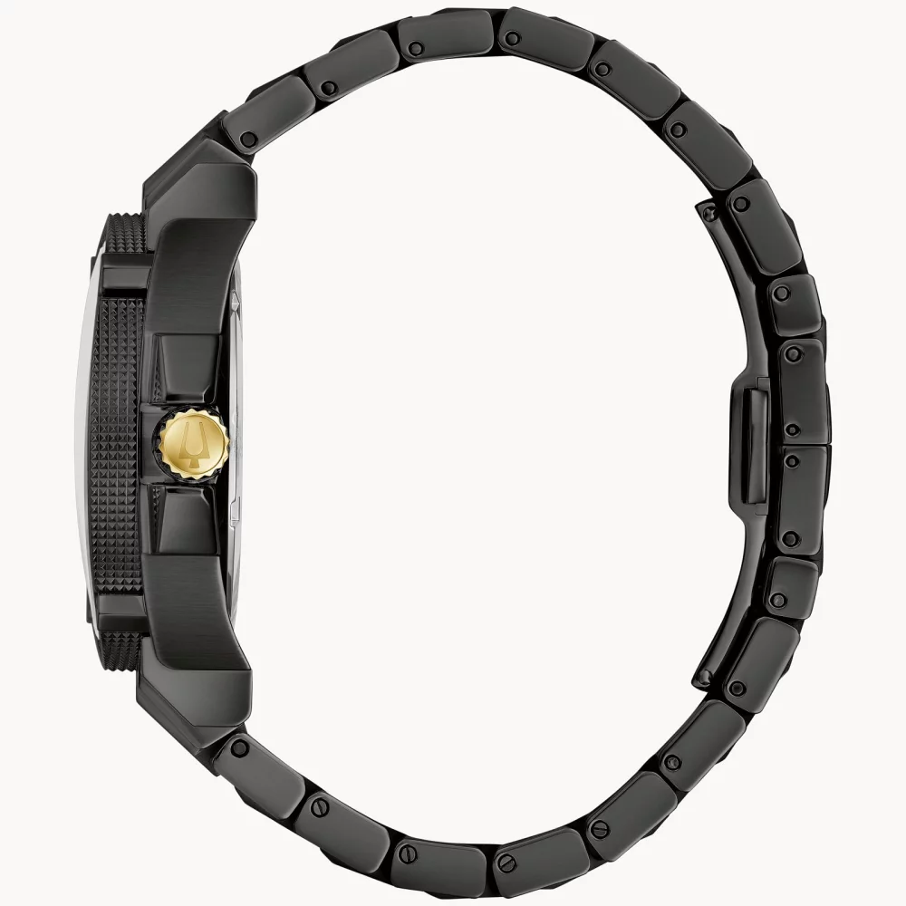 Bulova® Icon Collection Men's Black Stainless Steel Watch