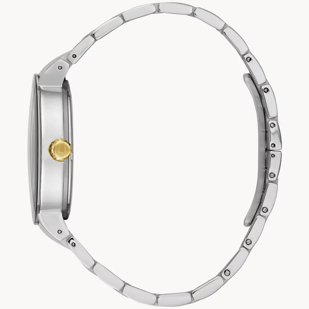 Montre Bulova® Modern Collection pour hommes en deux tons Futuro avec cadran bleu rond (40 mm)