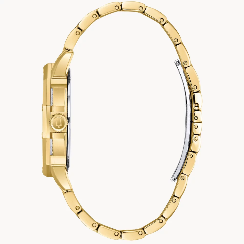 Montre Bulova® Crystal Collection pour hommes, modèle Octava en or.