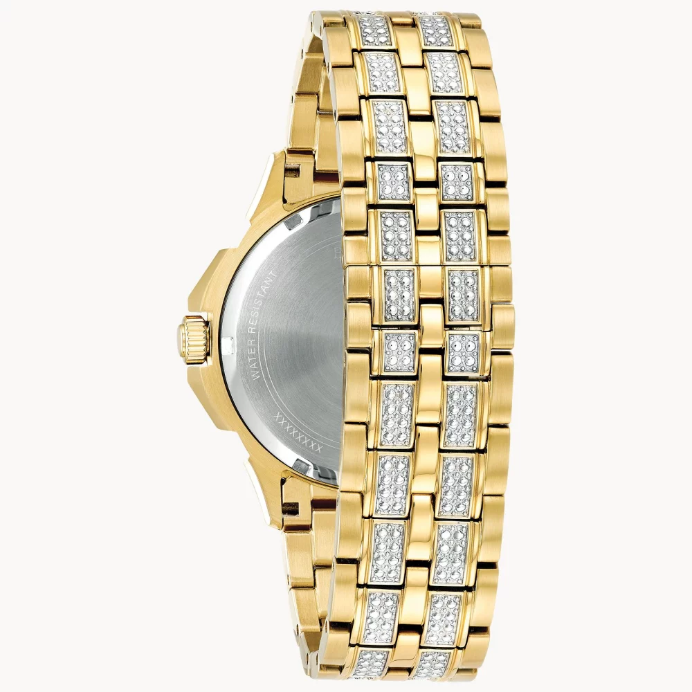 Bulova® Crystal Collection Men's Gold Octava Watch