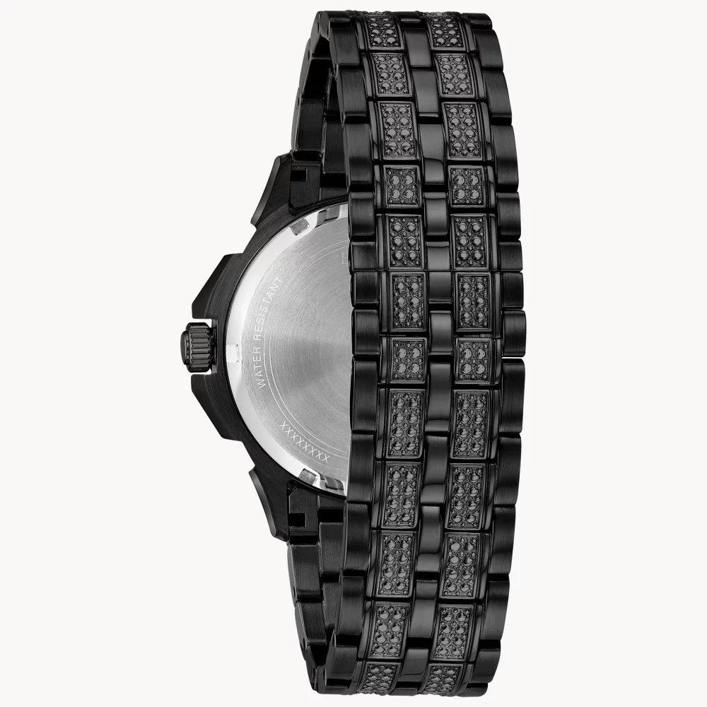 Bulova® Crystal Collection Men's Black Octava Watch