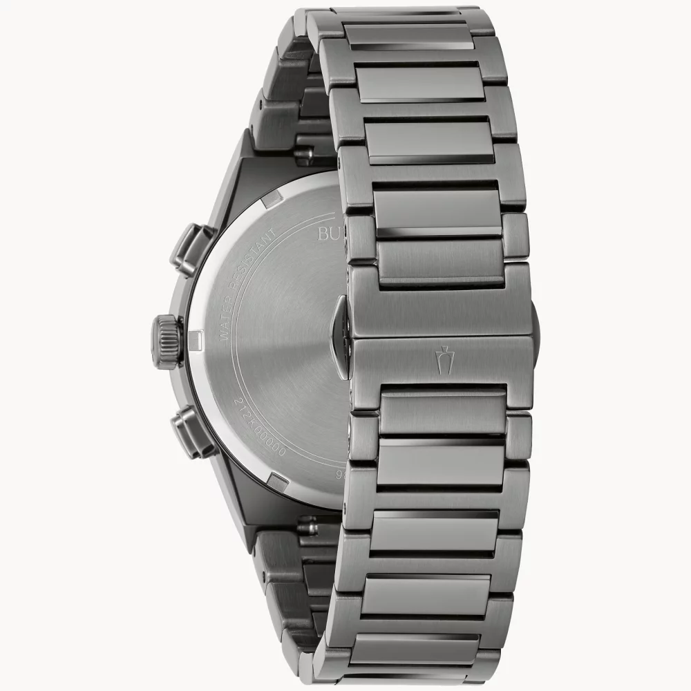 Montre chronographe Bulova® Modern Collection Millennia® pour hommes avec cadran bleu rond.