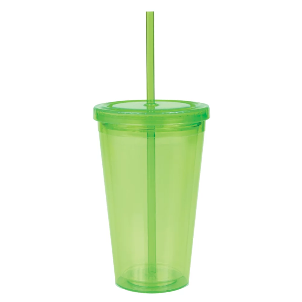 Tumbler acrylique double paroi de 16 oz.