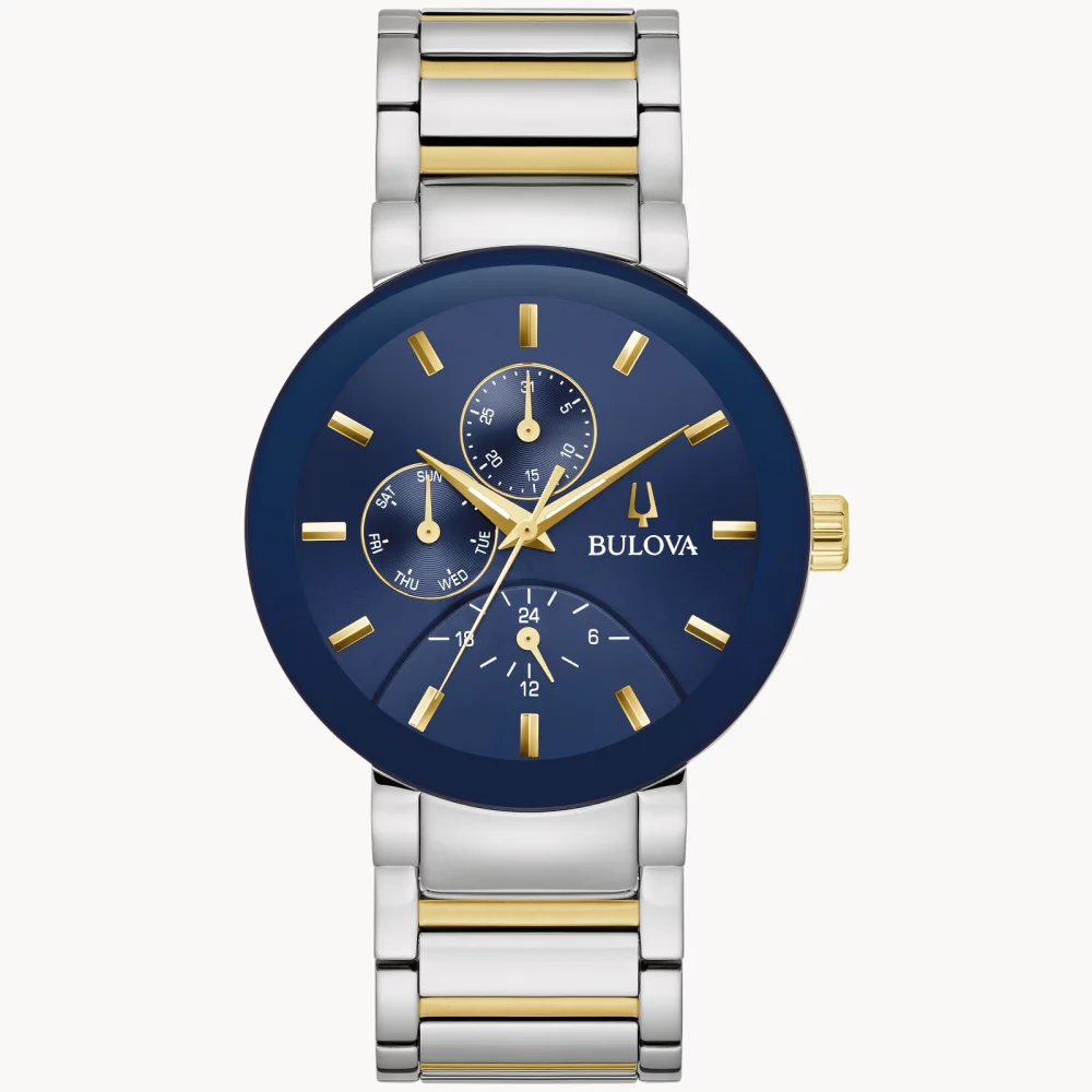 Montre Bulova® Modern Collection pour hommes avec cadran rond bleu Futuro