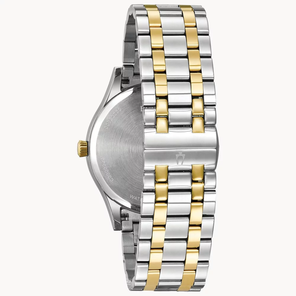 Montre pour hommes de la collection classique Bulova® en deux tons avec des diamants