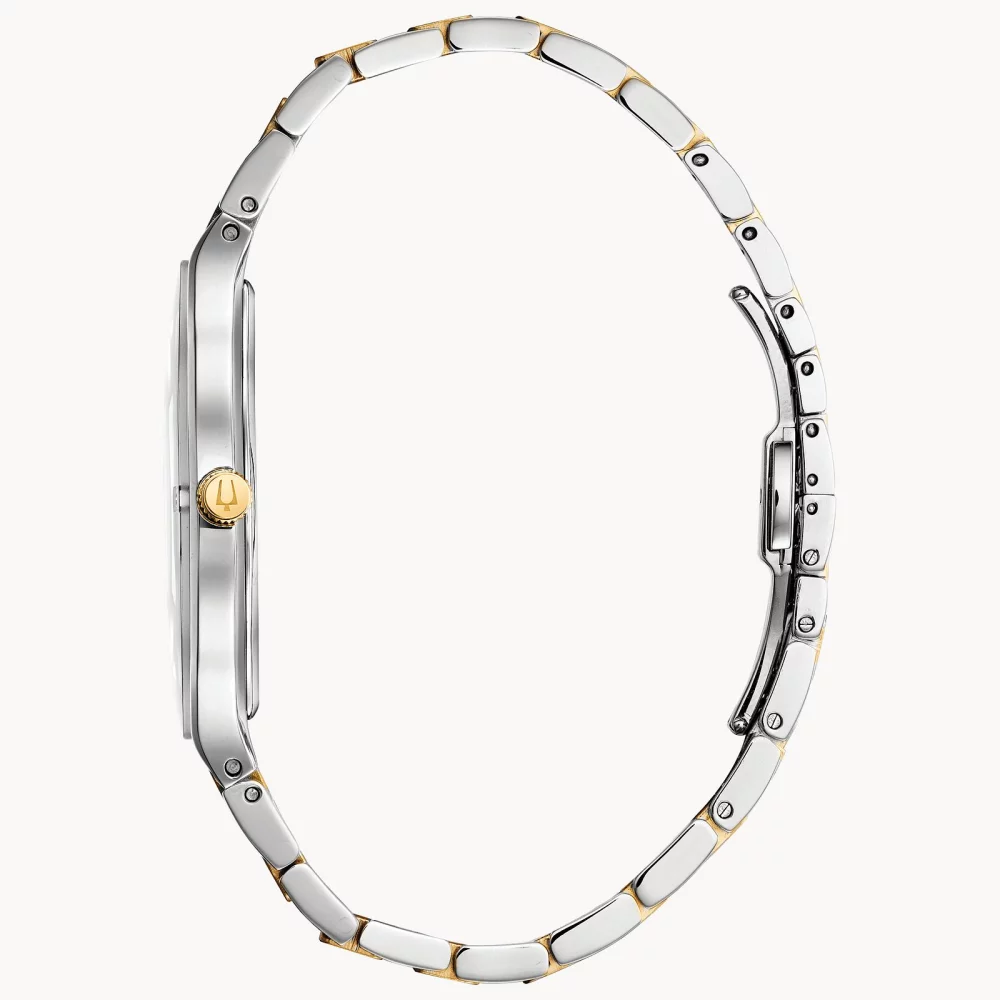 Montre Bulova® Modern Collection pour hommes en deux tons Futuro avec cadran rond bleu (43 mm)