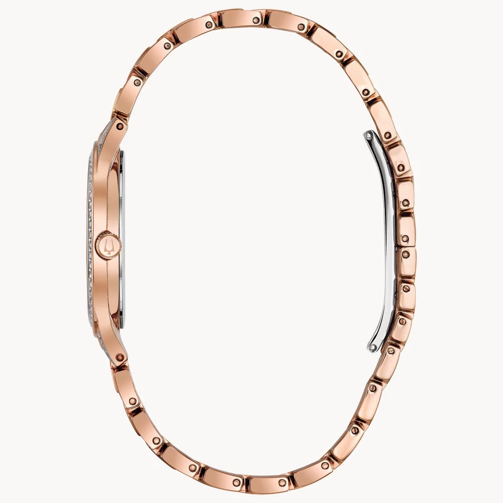 Montre Bulova® Crystal Collection pour femmes en or rose Phantom