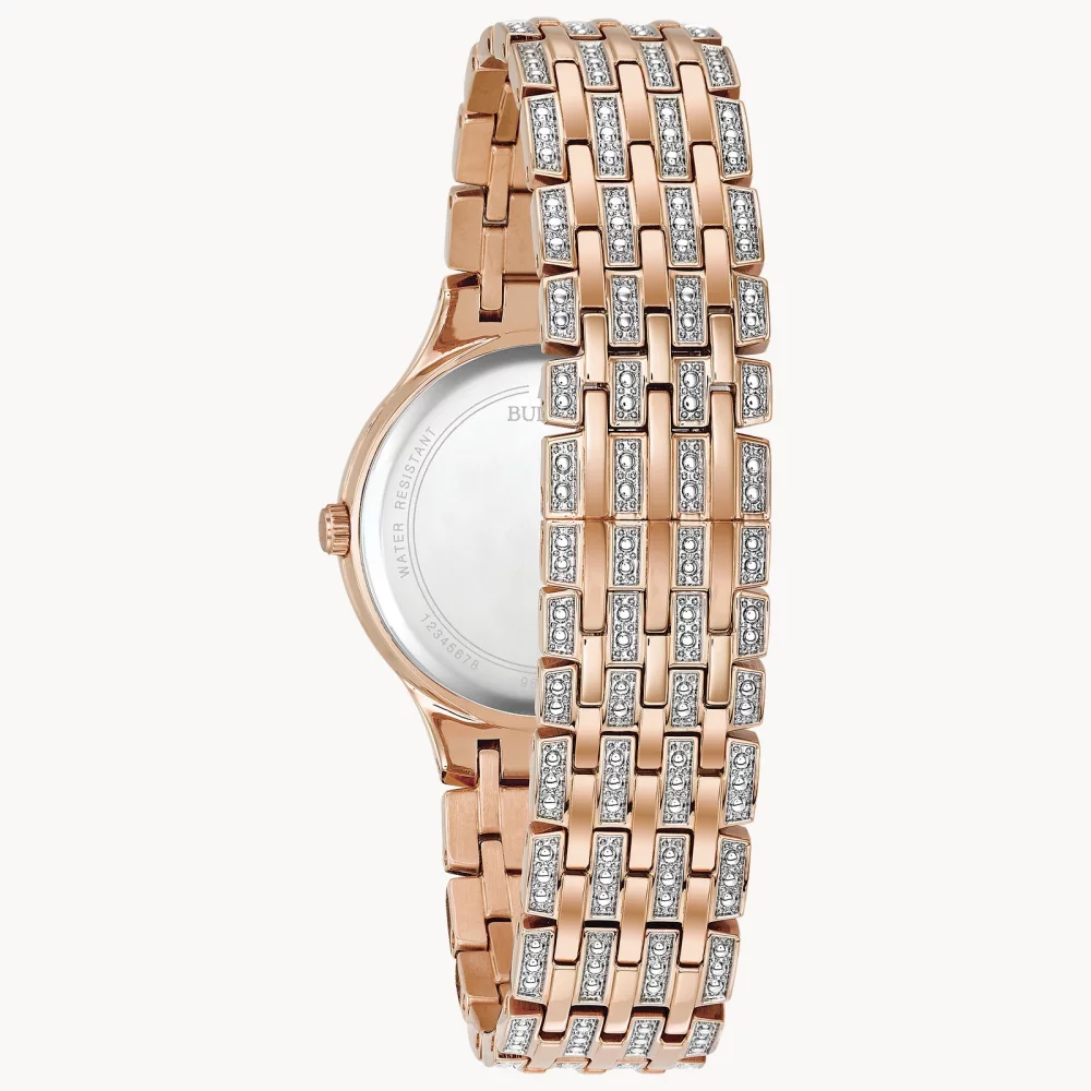 Montre Bulova® Crystal Collection pour femmes en or rose Phantom