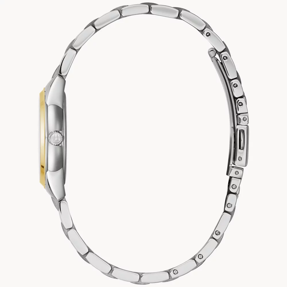 Montre Bulova® Classic Collection pour femmes, modèle Sutton bicolore avec accents dorés.