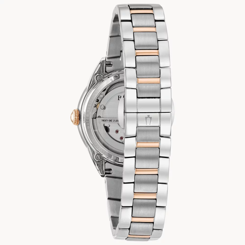 Montre automatique Bulova® Classic Collection pour femmes en or rose Sutton avec diamants