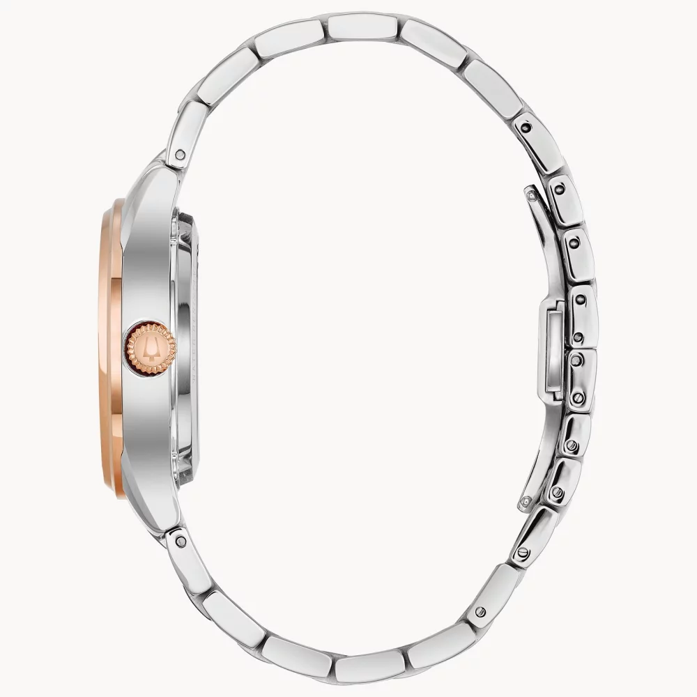 Montre automatique Bulova® Classic Collection pour femmes en or rose Sutton avec diamants