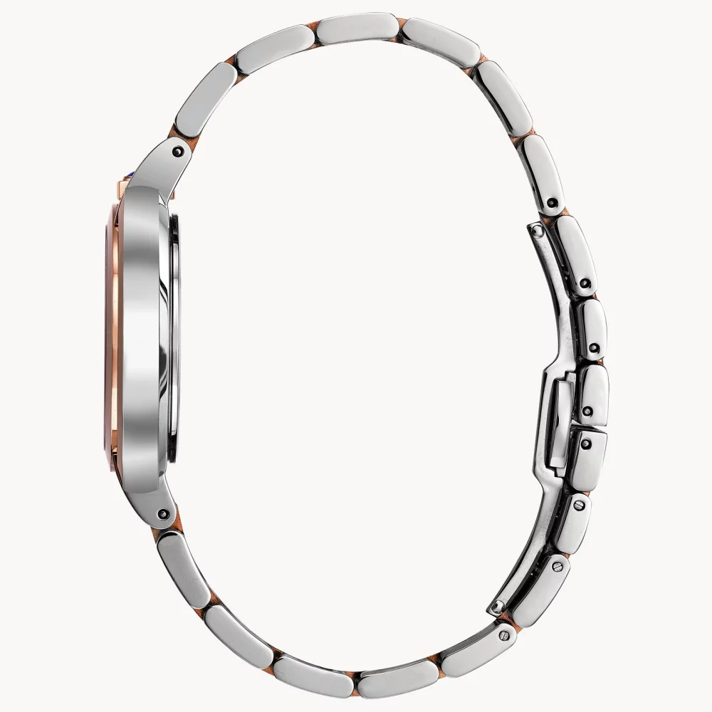 Montre pour femme de la collection Bulova® Rubaiyat en deux tons avec couronne en cabochon.