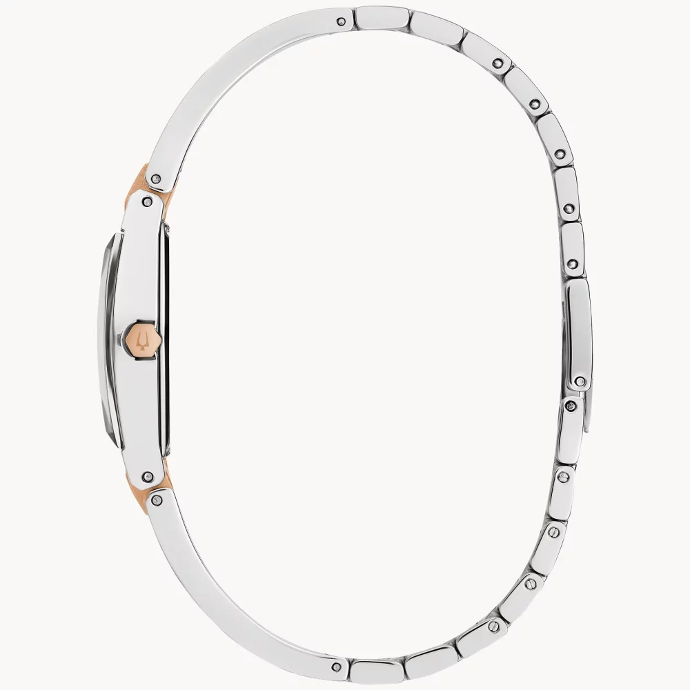 Bulova® Modern Collection Women's Silver Gemini Watch w/Gold Accents