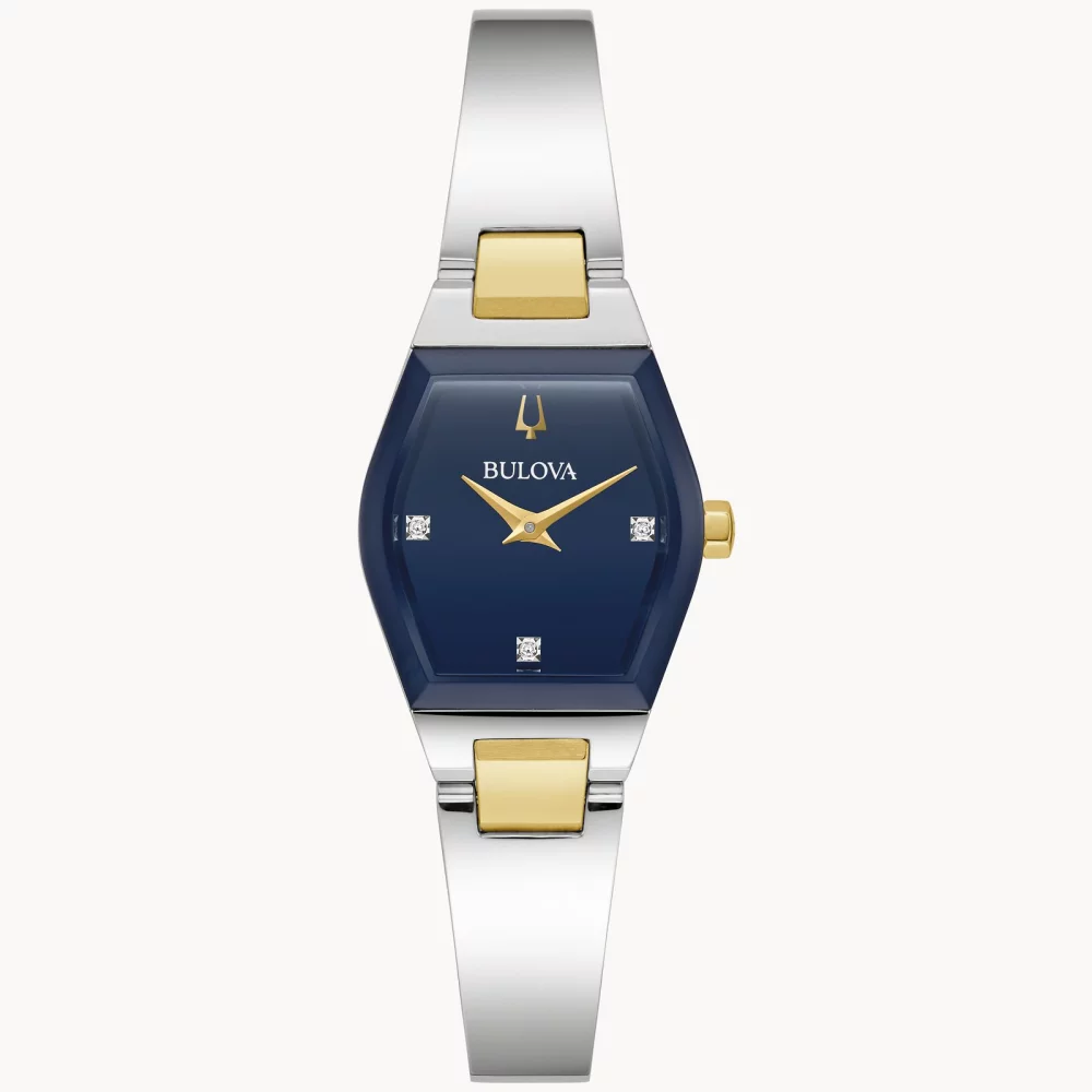 Bulova® Modern Collection Women's Silver Gemini Watch w/Gold Accents