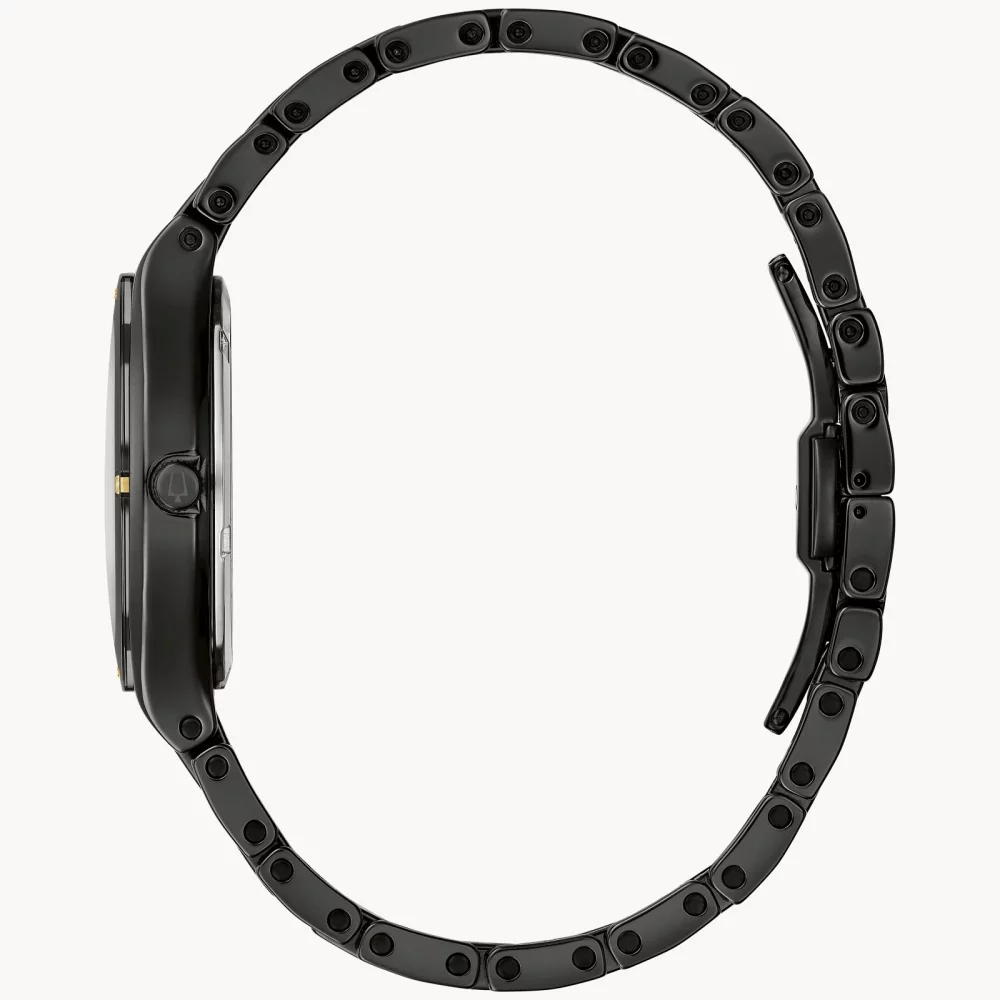Montre Bulova® Modern Collection Millennia® pour femmes avec cadran en nacre noire et bracelet noir