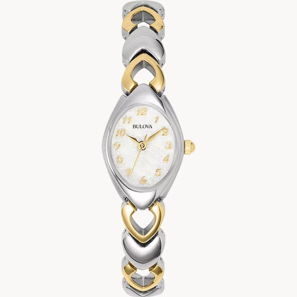 Bulova® Classic Collection Women's Two Tone Watch w/Oval Dial