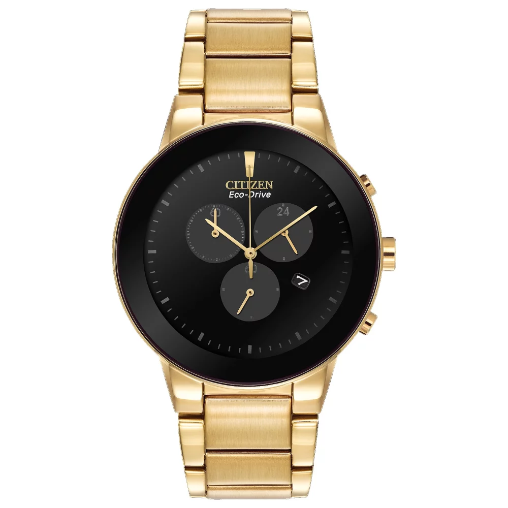 Montre chronographe Citizen® Axiom pour homme en or