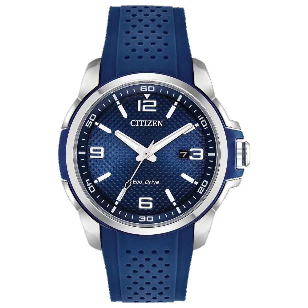 Montre Citizen® Drive Style Weekender pour homme en argent avec bracelet en polyuréthane