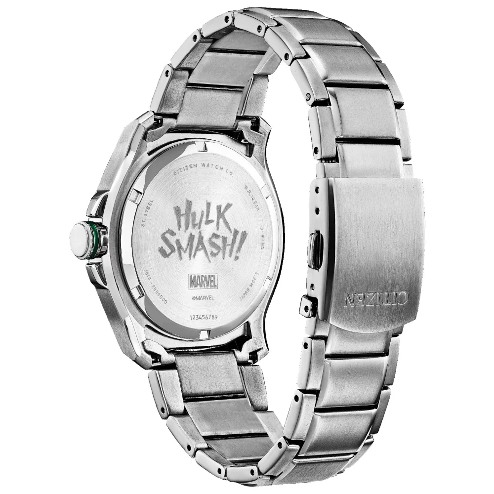 Citizen® Marvel® Collection Men's Silver Hulk™ 2.0 & Bruce Banner Watch