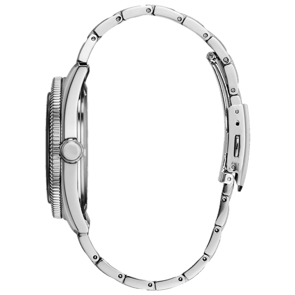 Montre Citizen® pour homme de style classique Brycen en argent avec cadran rond vert sapin