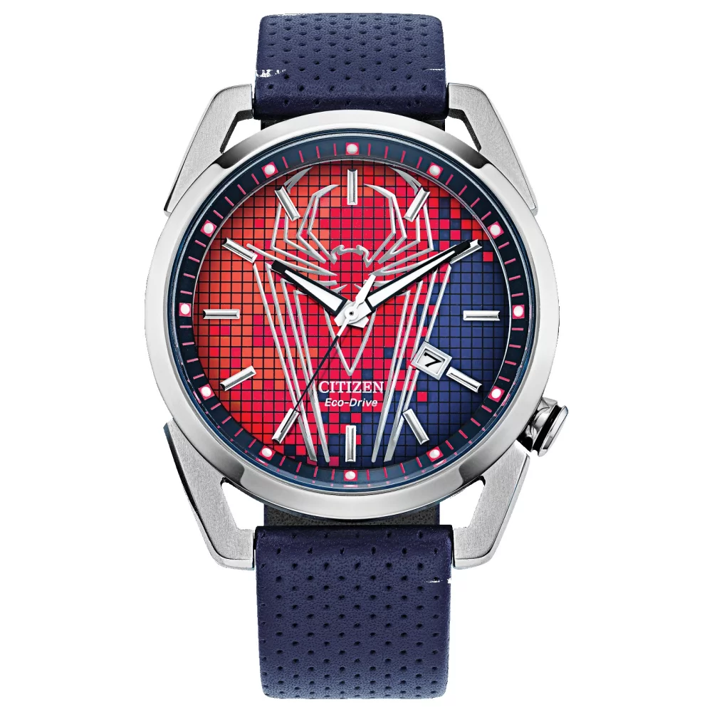 Citizen® Marvel® Collection Men's Spider-Man™ Watch w/Leather Strap