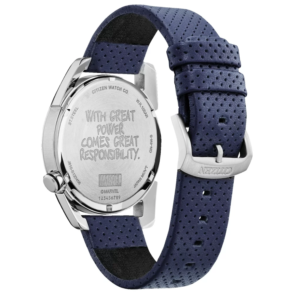 Citizen® Marvel® Collection Men's Spider-Man™ Watch w/Leather Strap