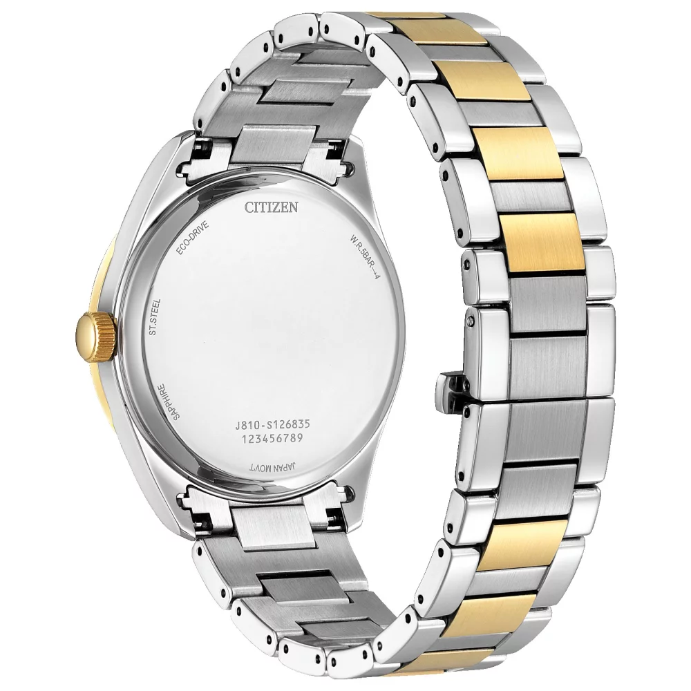 Montre Citizen® Fiore Collection pour homme avec cadran blanc rond bicolore