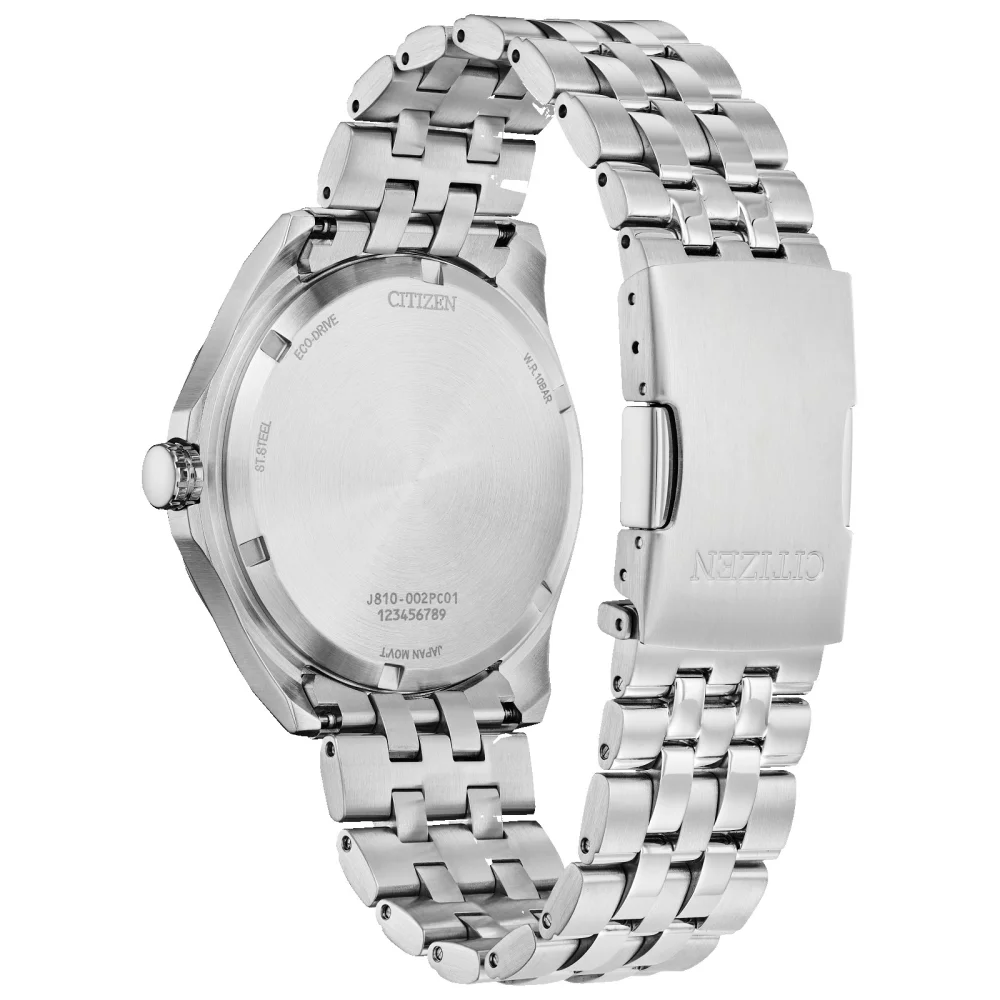 Montre Citizen® Classic Corso pour homme en argent avec cadran rond bleu