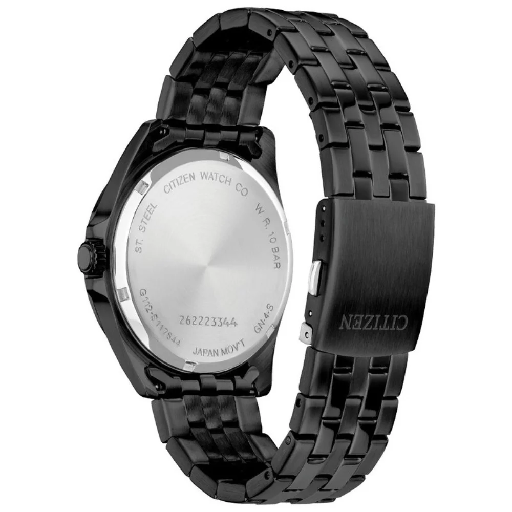Citizen® Quartz Men's Black Stainless Steel Watch