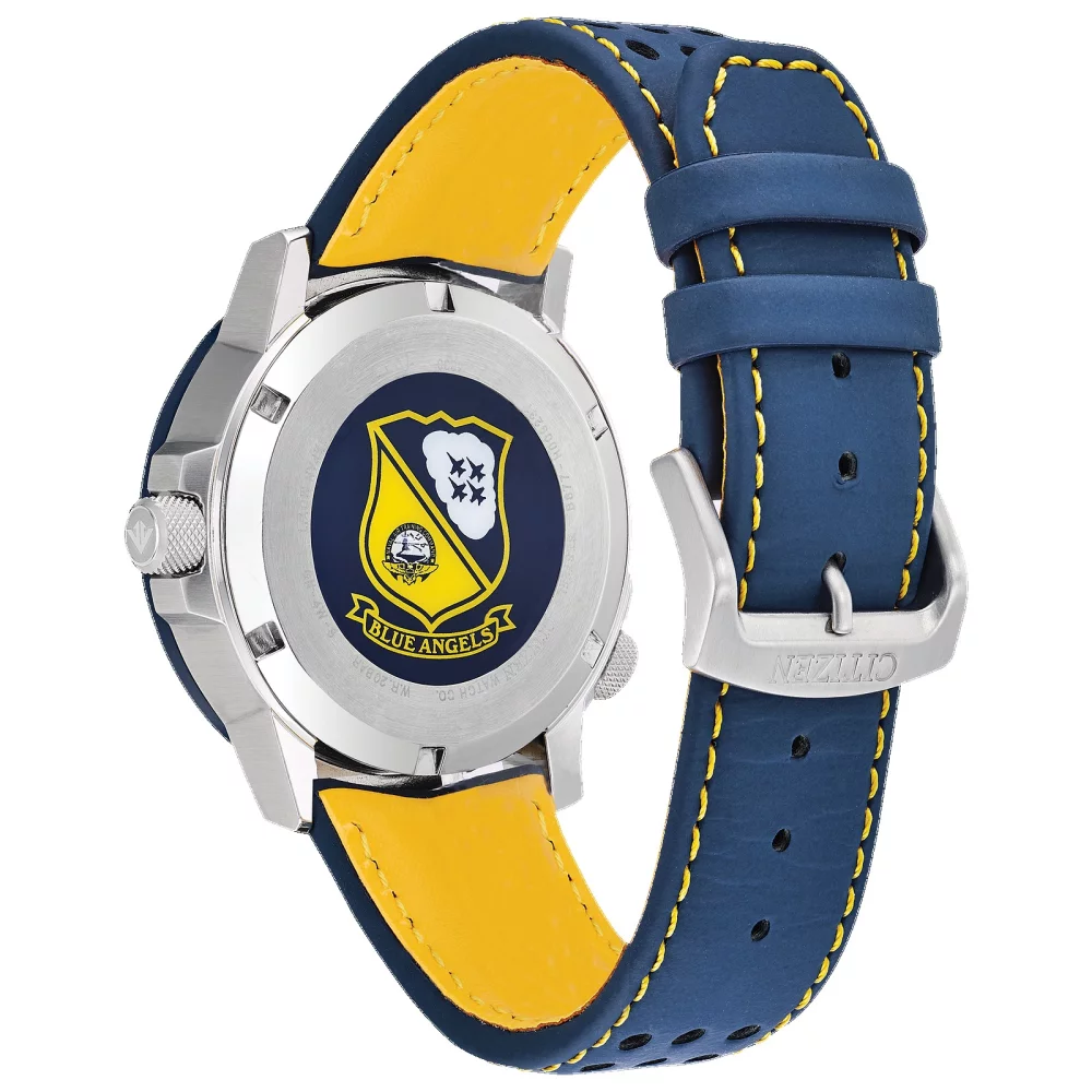 Citizen® Promaster Air Collection Men's Blue Angels Nighthawk Watch w/Leather Strap