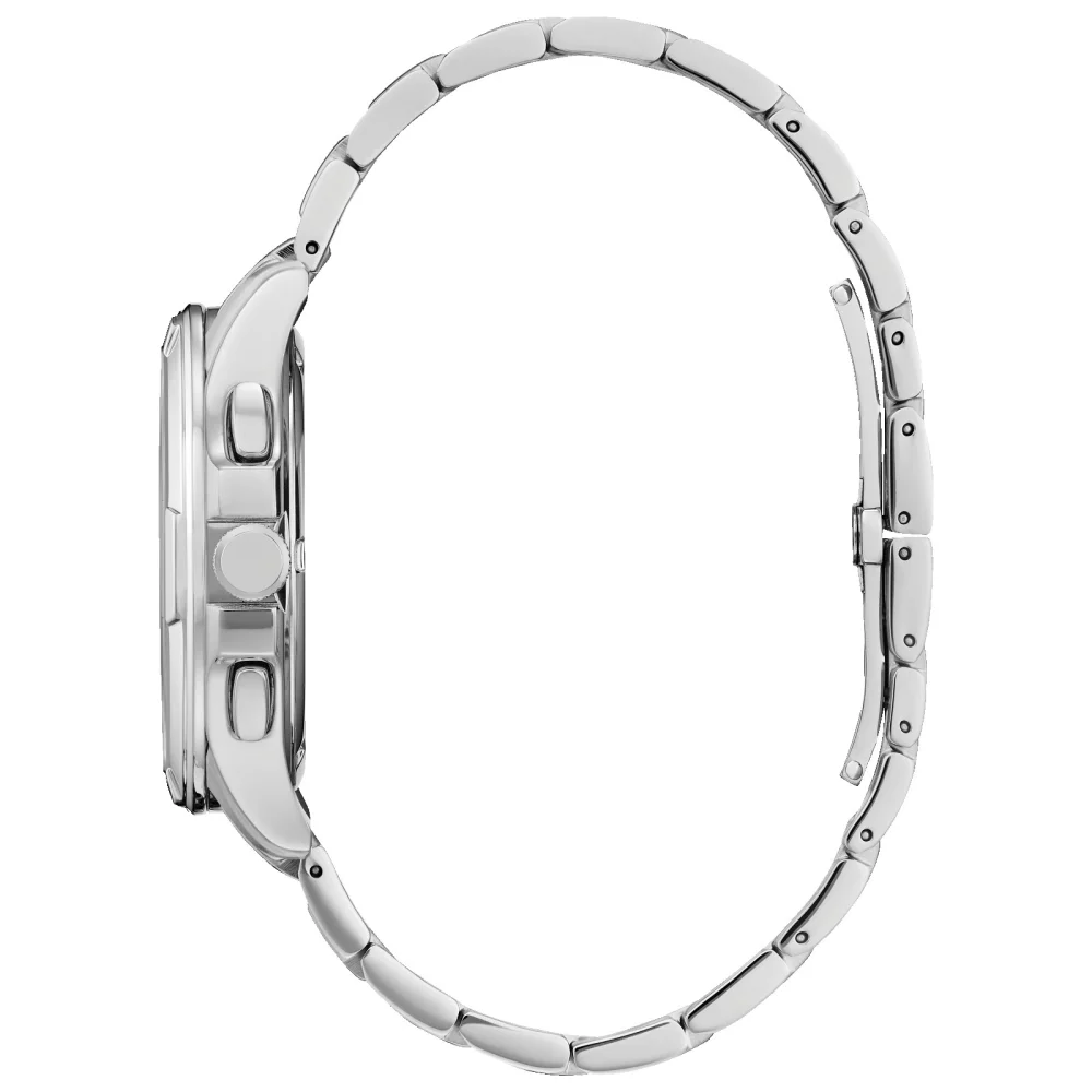 Montre Citizen® Calibre 8700 pour hommes en argent avec cadran bleu rond