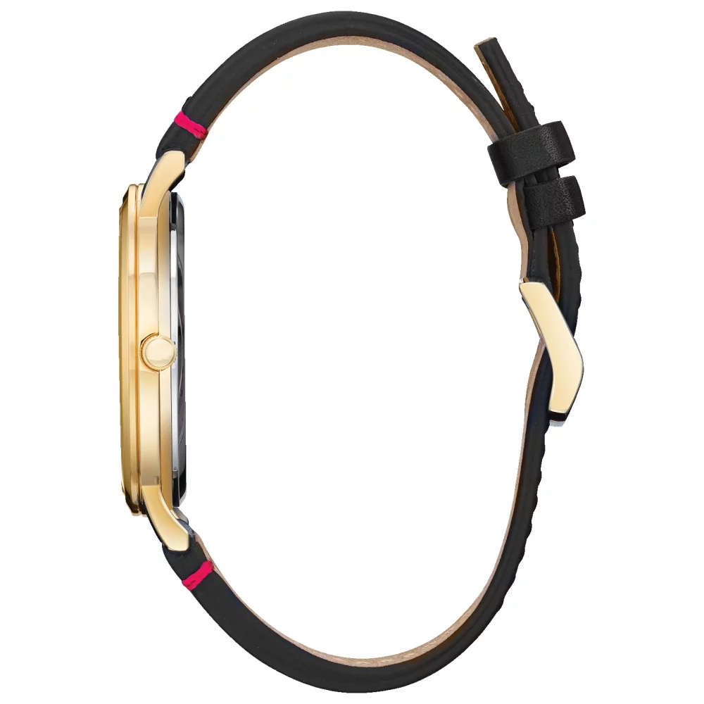 Montre Citizen® Marvel® Collection pour homme, Tony Stark en or avec bracelet en cuir.
