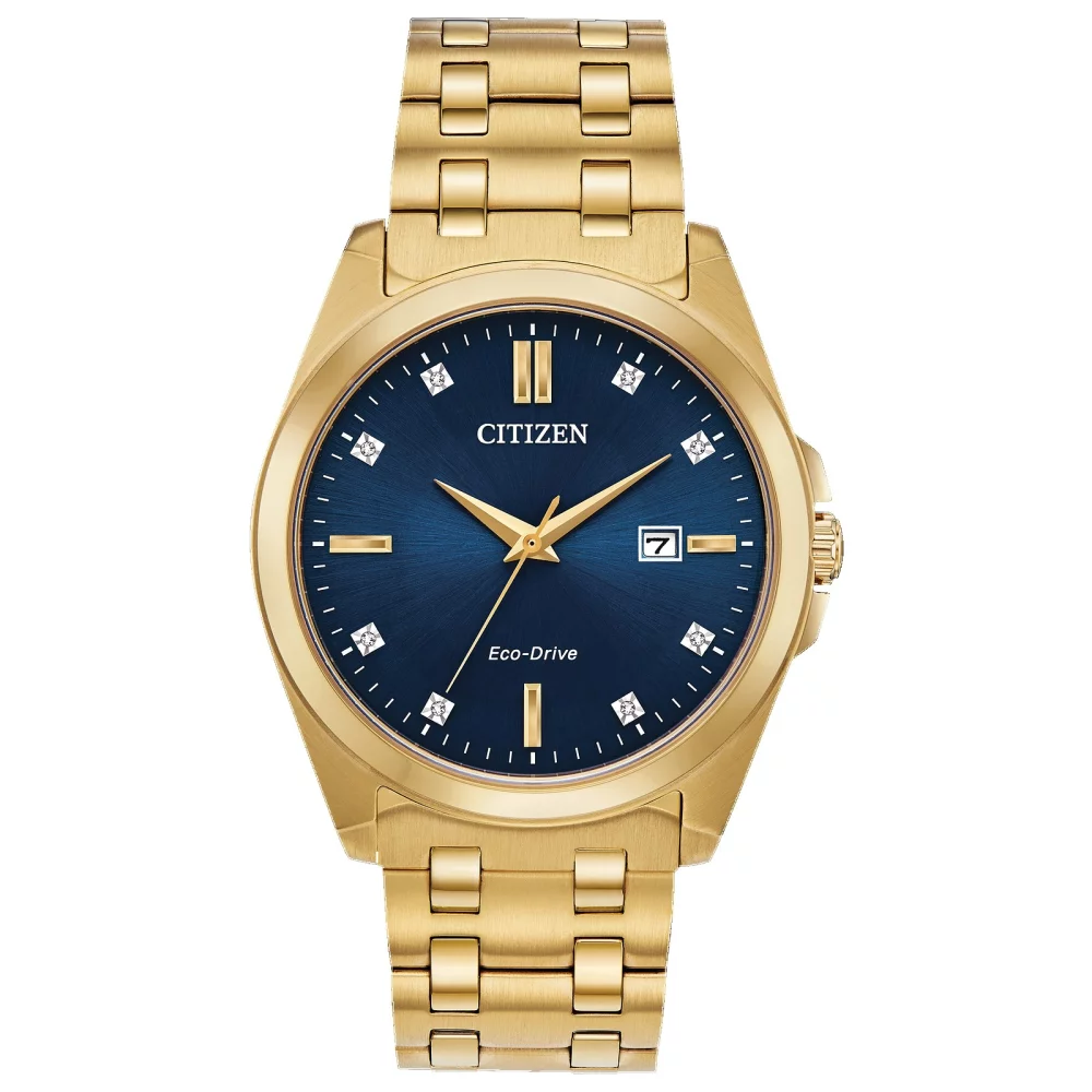 Montre analogique Citizen® Corso Collection pour homme en or avec diamants Peyten