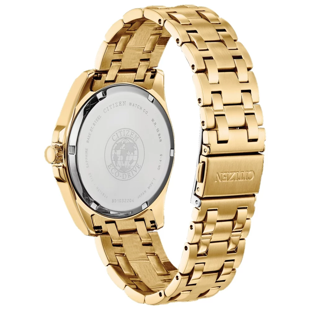 Montre analogique Citizen® Corso Collection pour homme en or avec diamants Peyten
