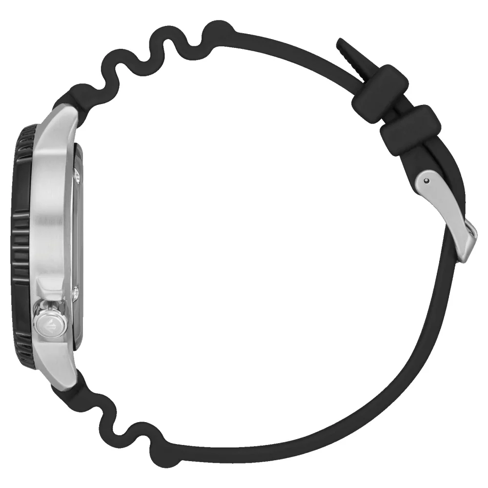 Montre de plongée professionnelle Citizen® Promaster Sea Collection pour homme, argentée, avec cadran rond noir.
