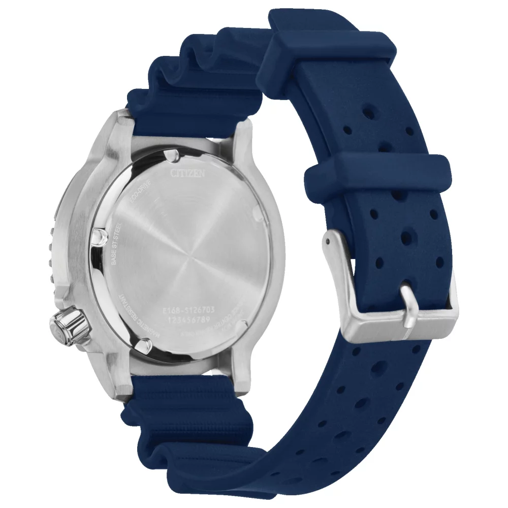 Montre de plongée professionnelle Citizen® Promaster Sea Collection pour homme avec cadran bleu rond.