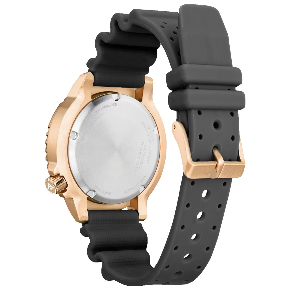 Montre de plongée professionnelle Citizen® Promaster Sea Collection pour homme en or avec cadran gris rond